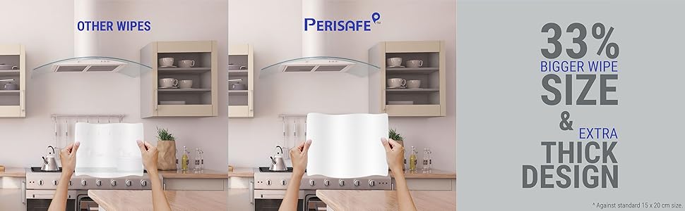 Perisafe Kitchen Appliance Degreaser Wipes A+ -3