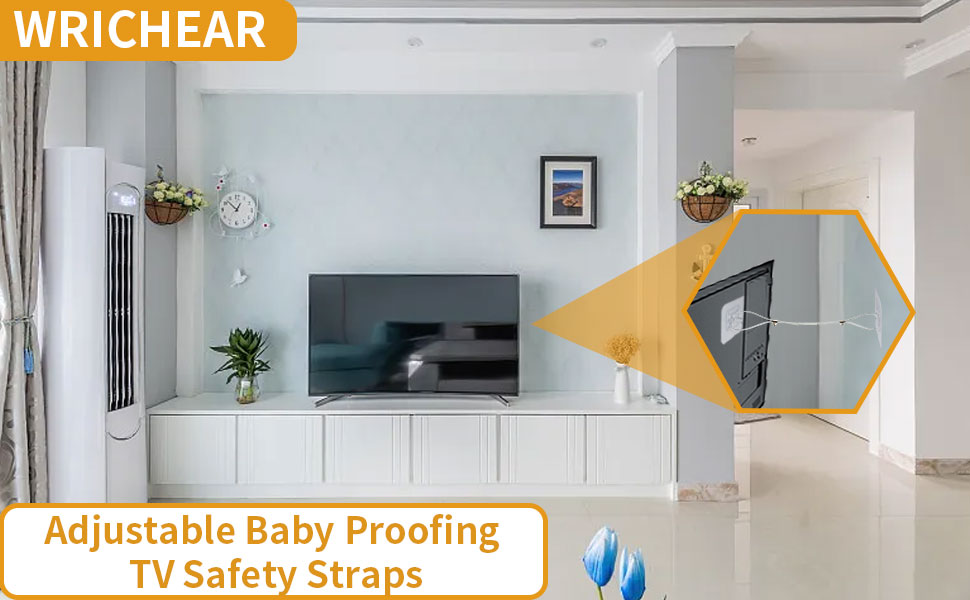 Adjustable TV Safety Stainless Straps