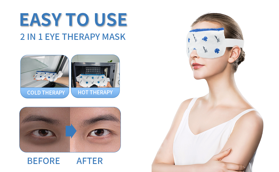 Goodtar Moist Heat Eye Compress Hot/Cold Therapy Eye Mask