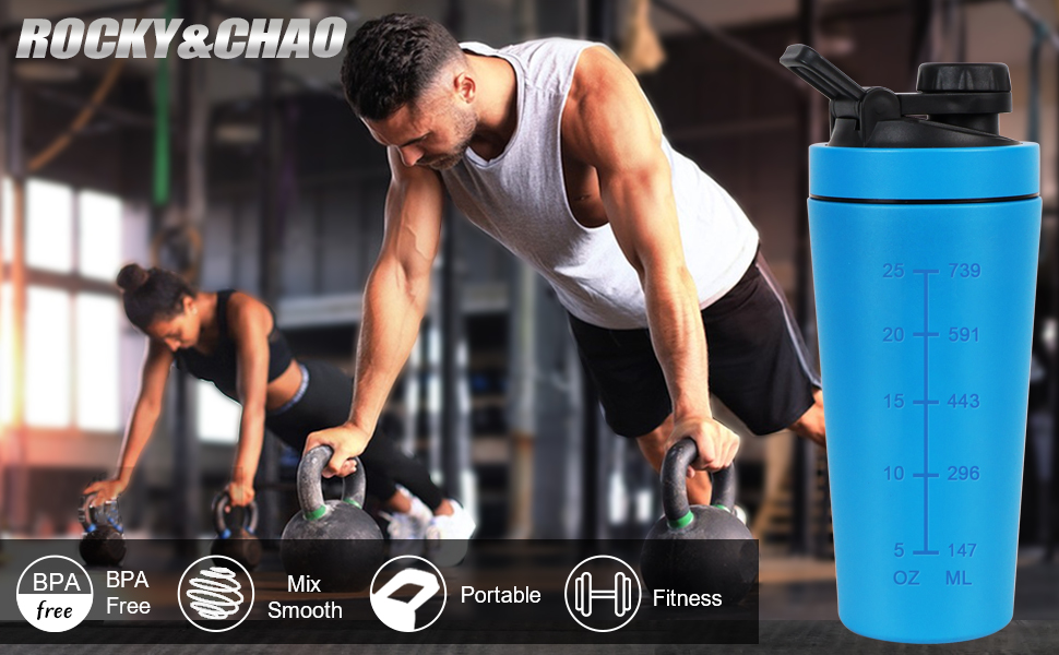 900 ml Edelstahl Protein Shaker