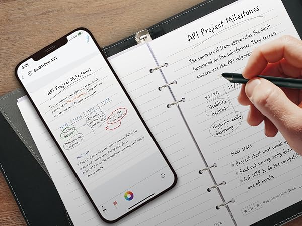smart notebook with pen