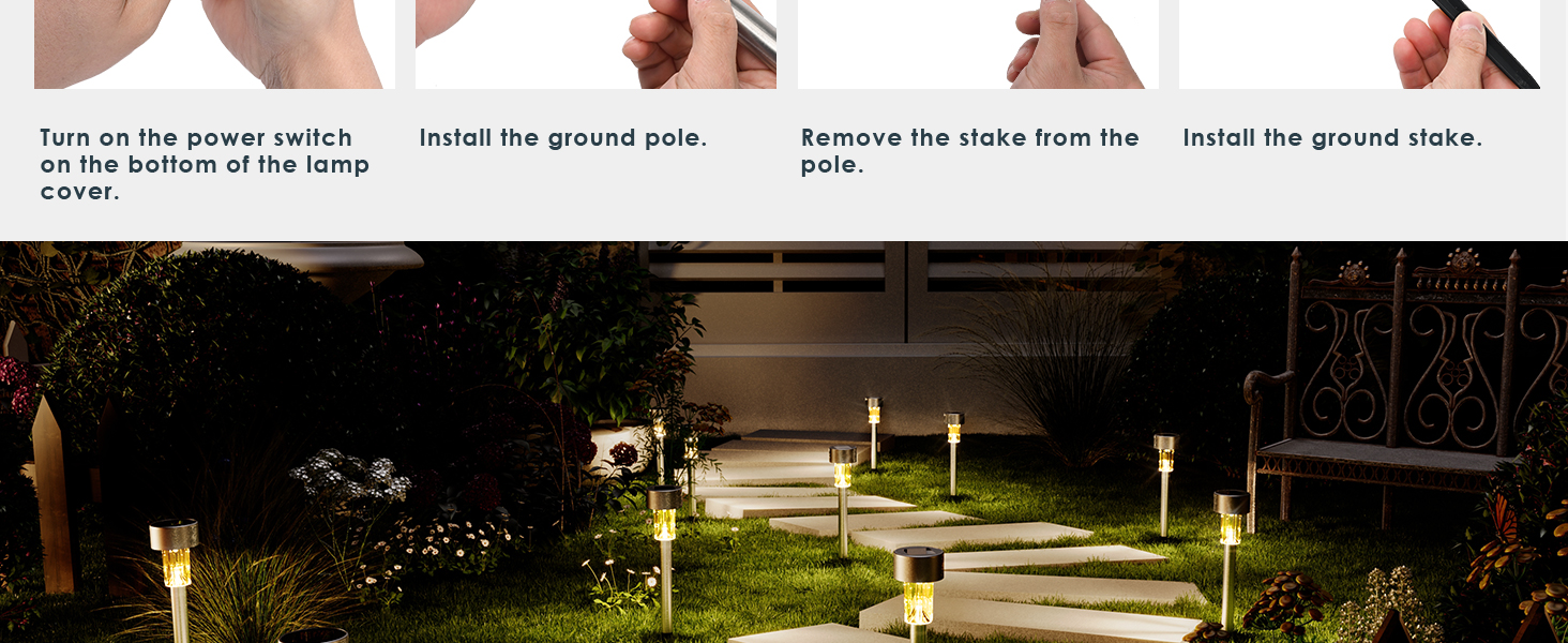 solar garden lights