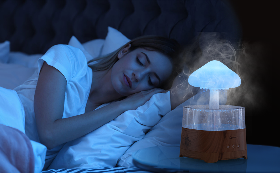 Kavolet Rain Cloud Humidifier Water Drip,450ml Rain Cloud