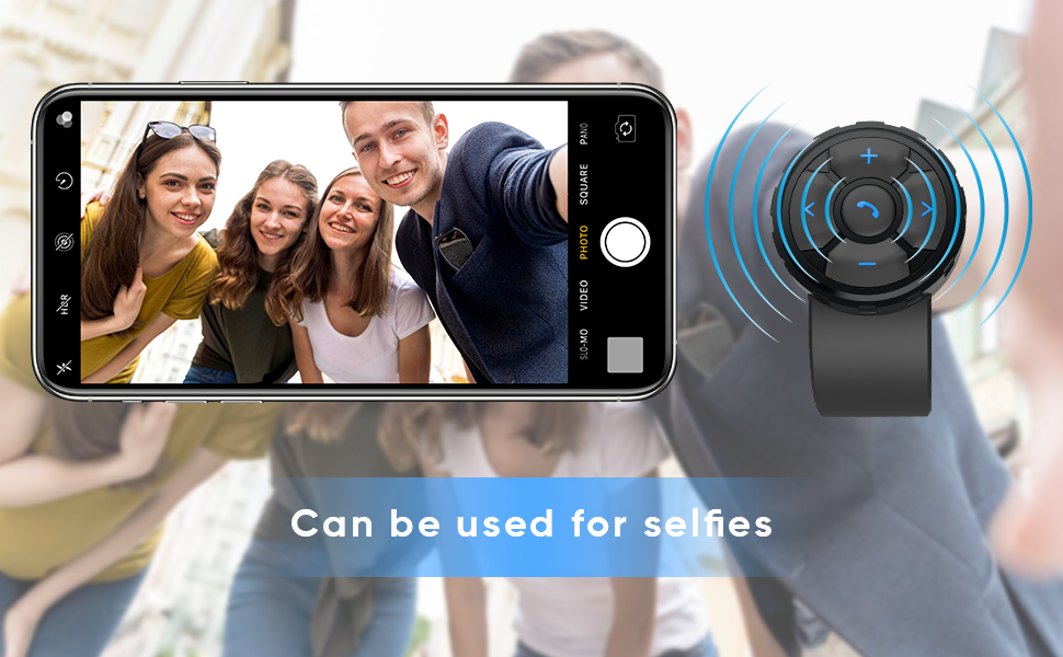 Bluetooth remote control.