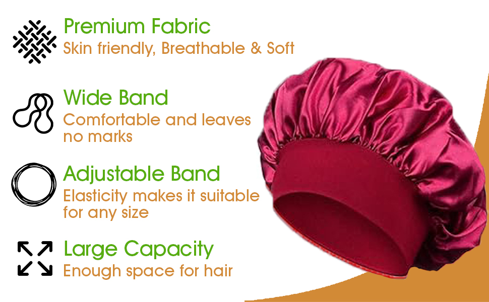 Purple Red & Black Bonnet