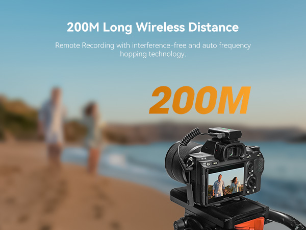 Lark M1 transmission range reaches 200m, easily meeting the needs of long-distance shooting