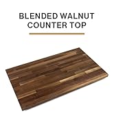 John Boos Walnut Wood Edge Grain Reversible Kitchen Butcher Block Cutting Board, 18 x 12 x 1.5 In...