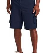 True Nation by DXL Big and Tall Stretch Cargo Shorts Navy