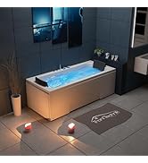 Tronitechnik Badewanne IOS mit Whirlpool 170cmx75cm, Acrylwanne für Zwei Personen, Whirlpoolwann...