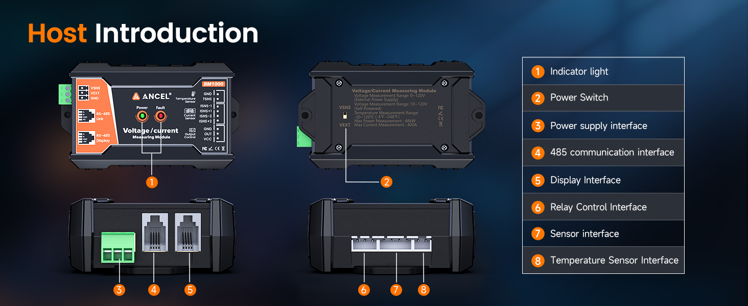 battery monitor with shunt