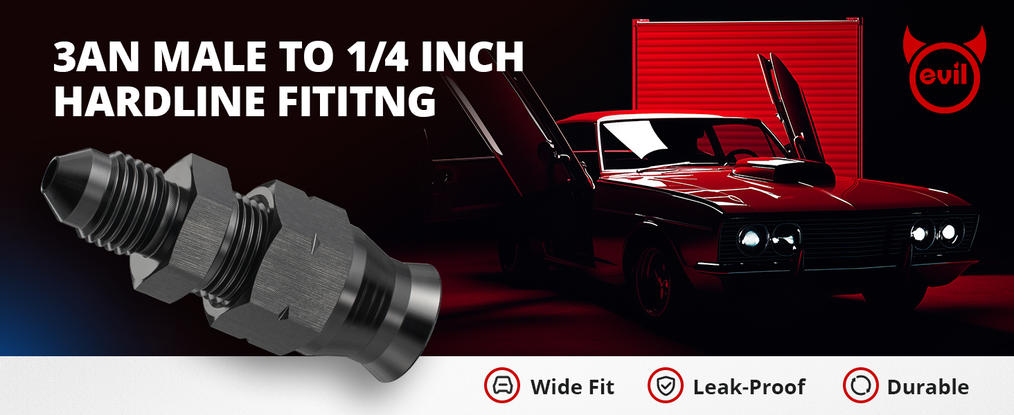 AN male to hardline fitting