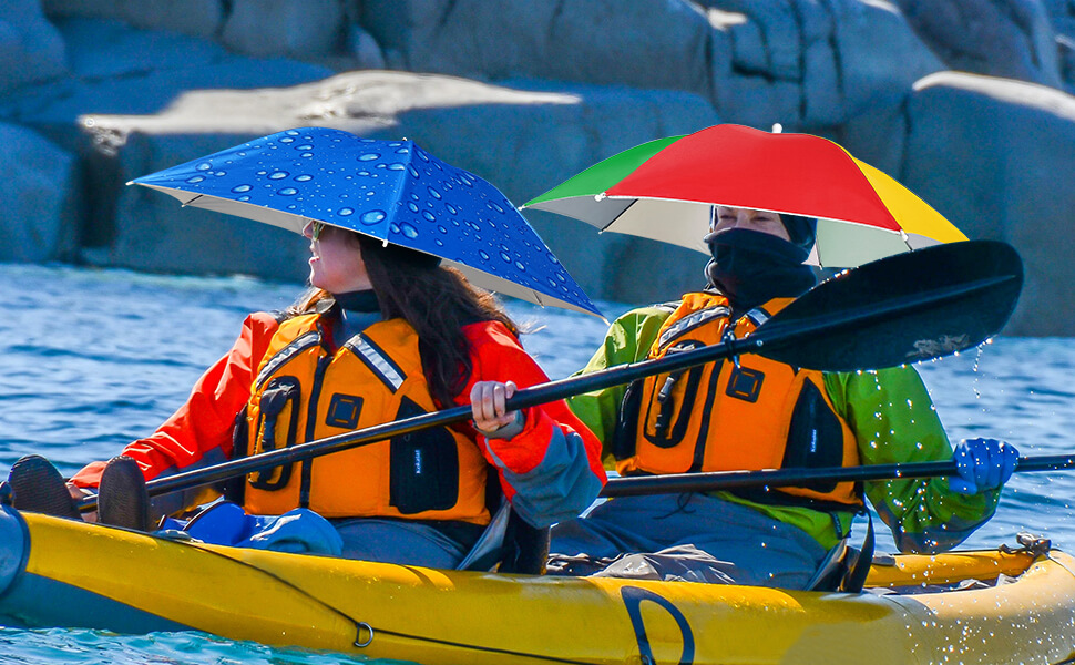 massmall Umbrella Hat 27" Elastic headband Umbrella Hats