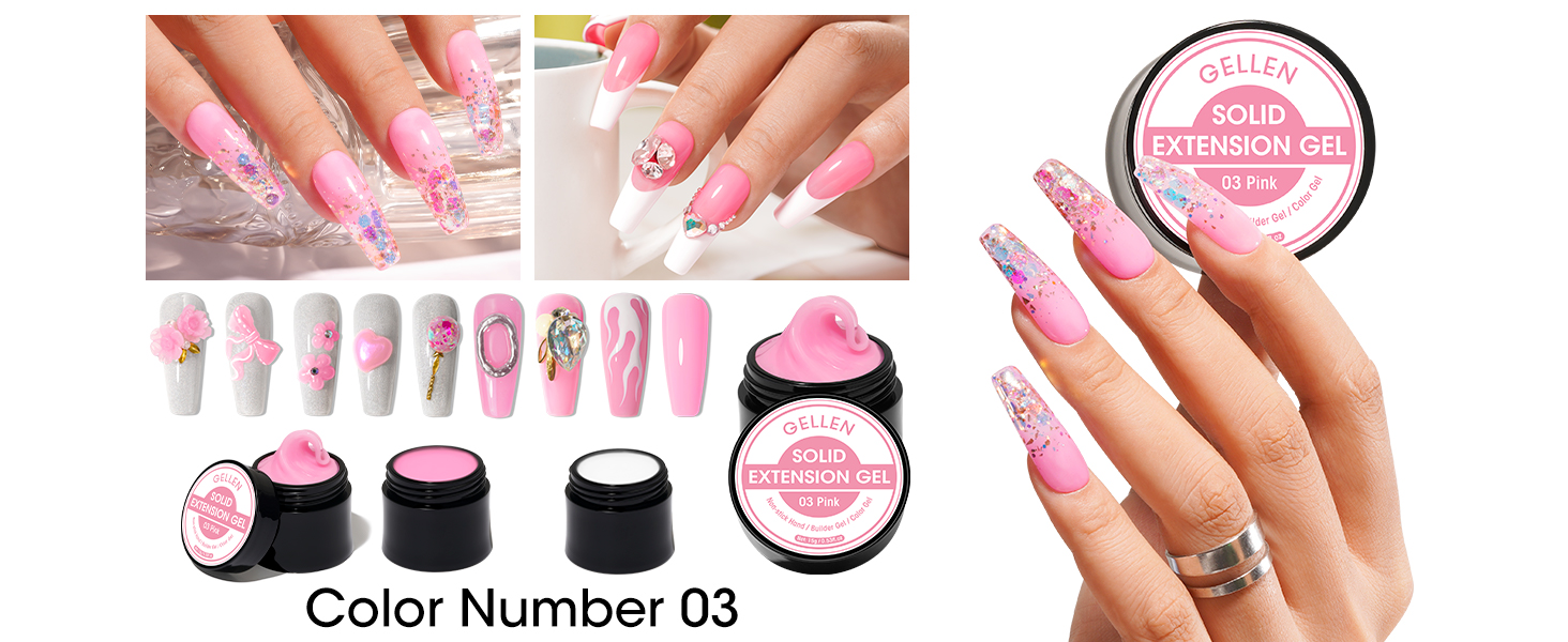 solid builder gel for nails 3d gel