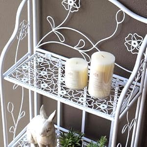 Amazon｜棚 シェルフ アイアン 3段 スリム 薄型 折りたたみ