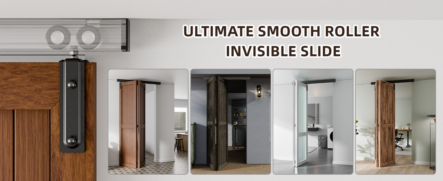 rail box hardware ceiling mount for bifold doors