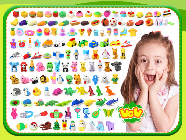 cute animal erasers for kids