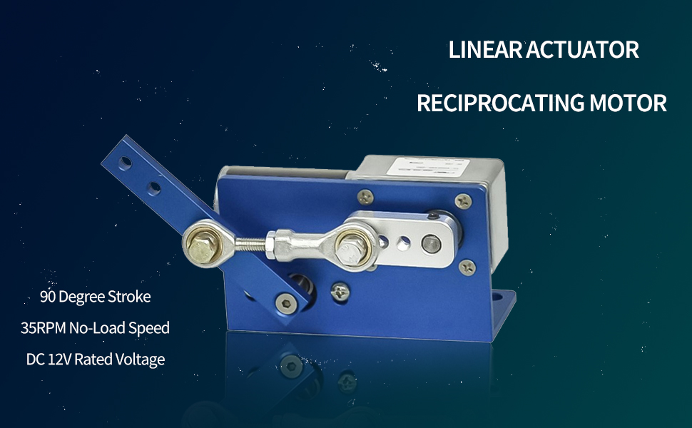 Linear Actuator Motor DC 12V 90 Degree Stroke Linear Actuator