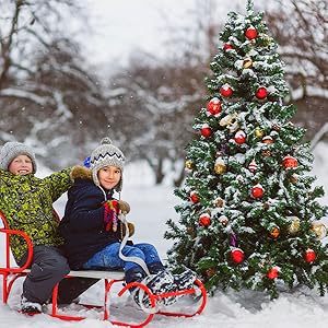 rtificial Canadian Fir Full Bodied Christmas Tree with Metal Stand