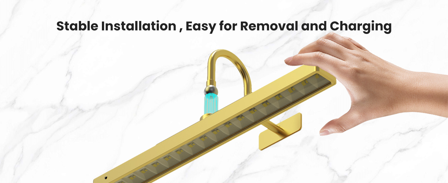 Picture Light Battery Rechargeable, 3Pack Picture Light for Wall with