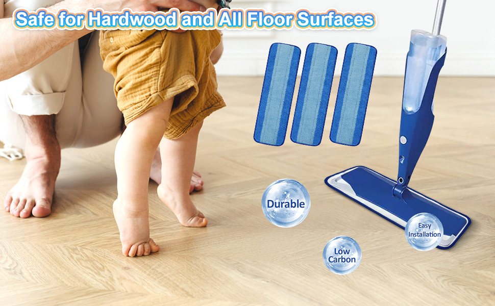 Universal Bona & Other Flat Mop Pads for Bona and Other 14