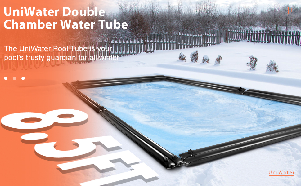 UniWater 8.5ft Double Chamber Pool Water Tubes for Winter