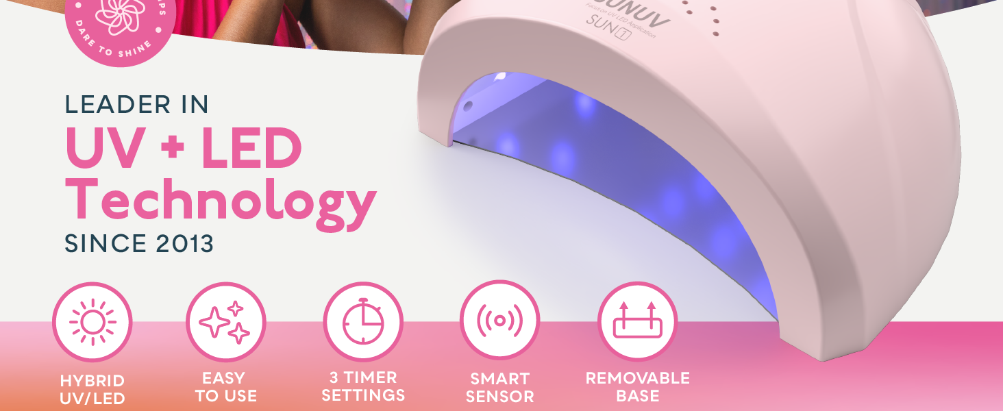 SUNONE UV nail lamp pink