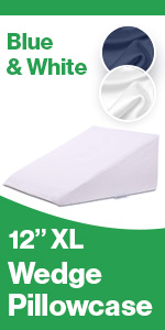 InteVisions Pillowcase, 12&amp;amp;#34; White Pillow Case for Wedge Pillow