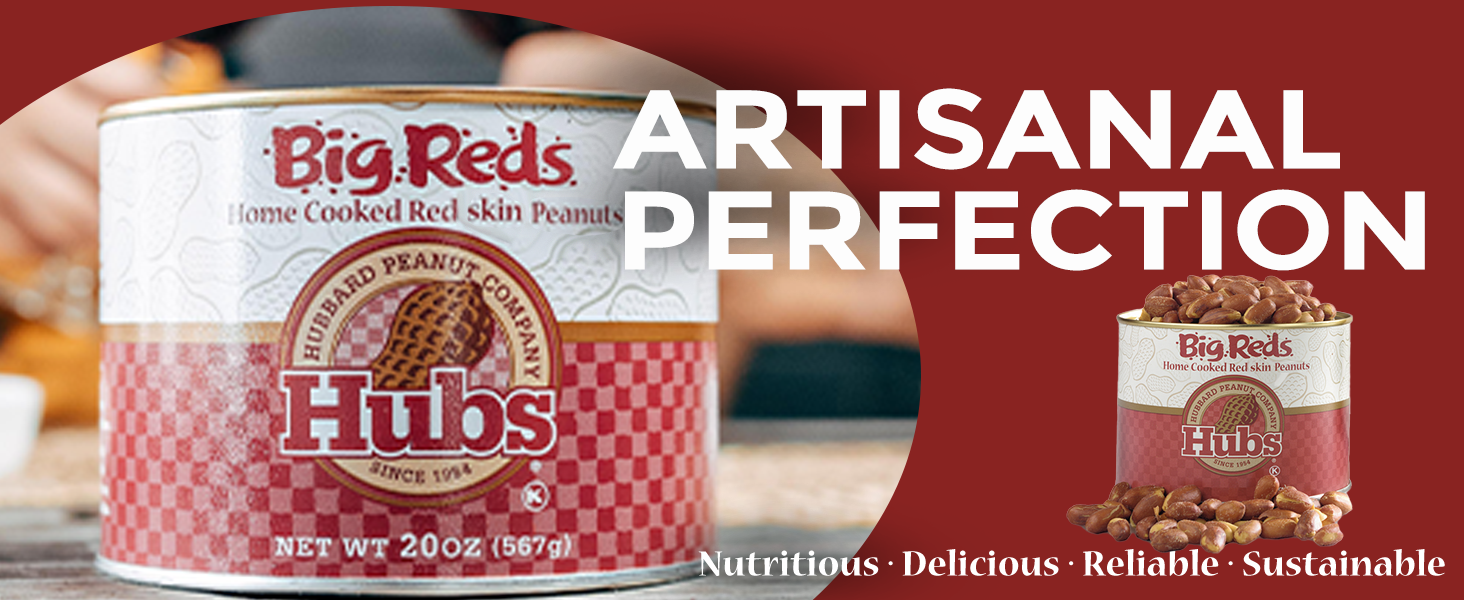 Hubs Peanuts Big Reds Premium Virginia Nuts with Red