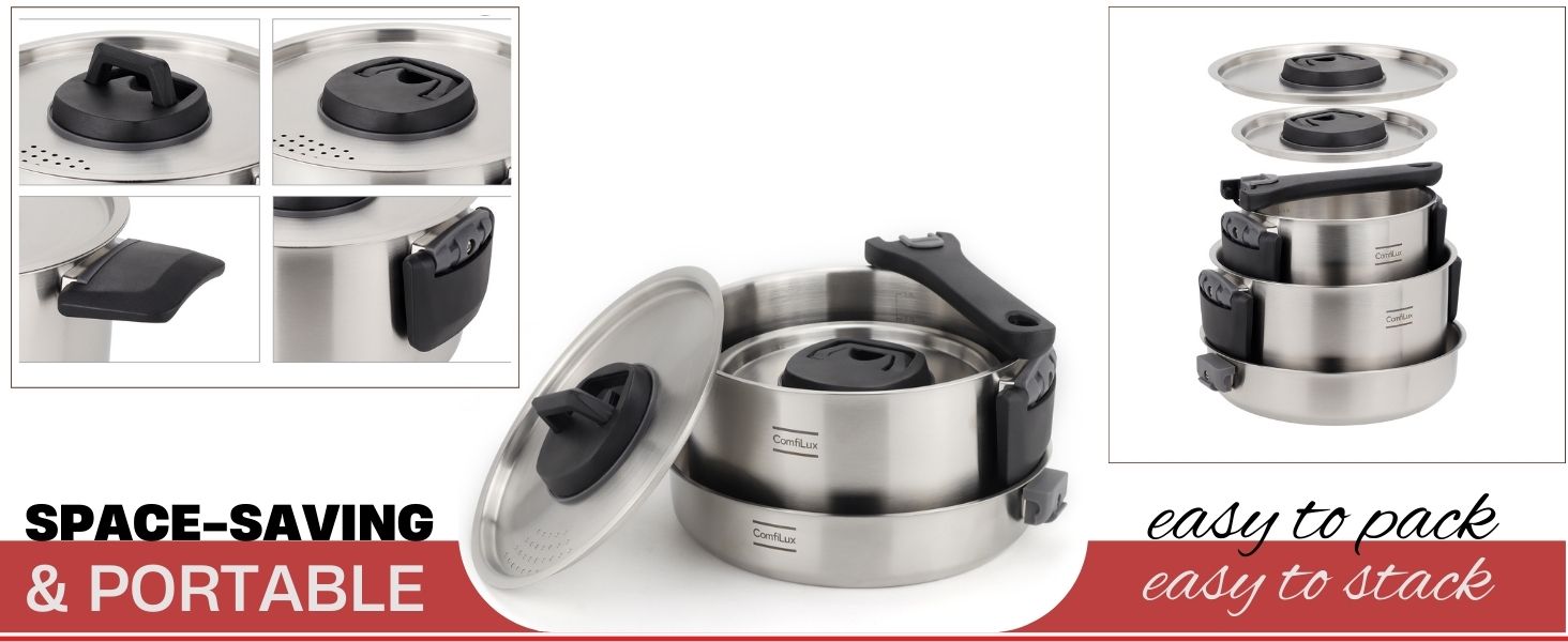 Space Saving and Potable Pots