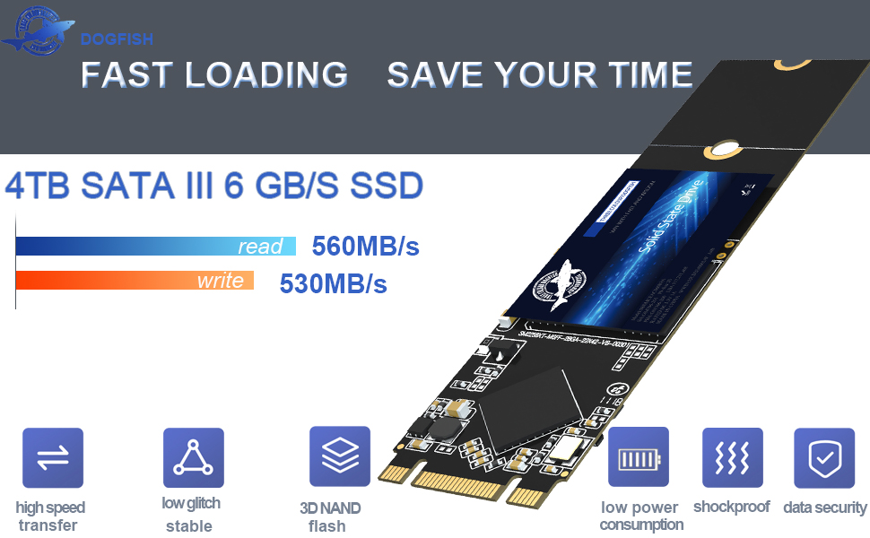 M.2 2280 SSD SATA 3 4TB