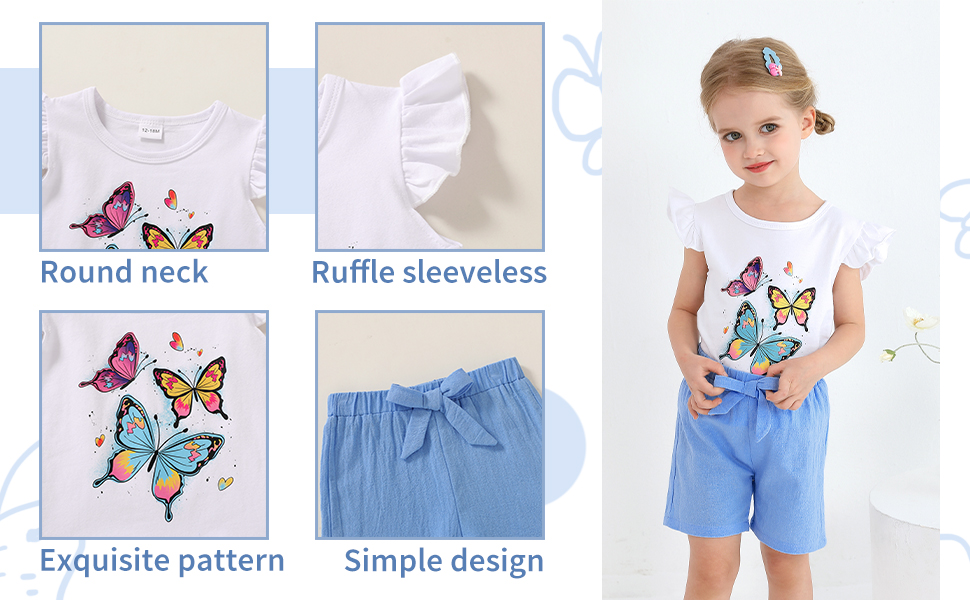 3t toddler girl shorts set