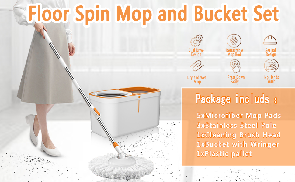 spinning mop hurricane spin mop and bucket mops for floor cleaning with wringer set microfiber mop