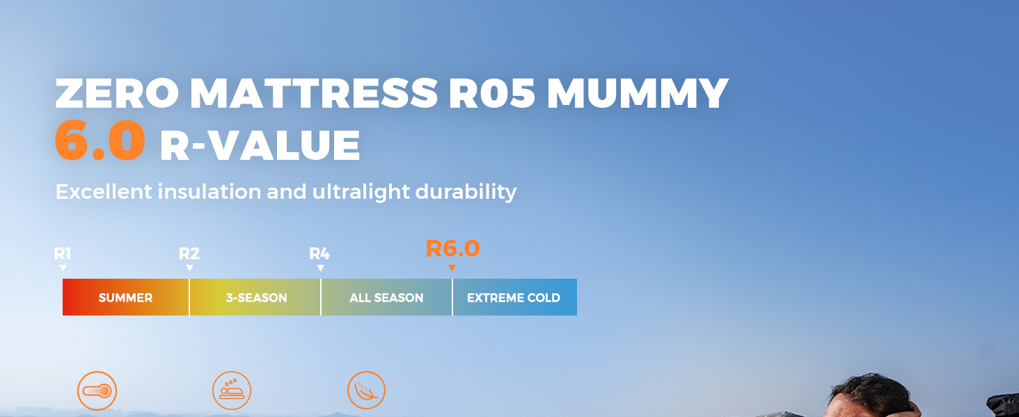 FLEXTAILGEAR Mummy Zero Matress - Ultra-lightweight inflatable sleeping pad with built-in foot pump, durable compact waterproof camping air mattress for camping, backpacking, hiking, tenting trips. 13 1