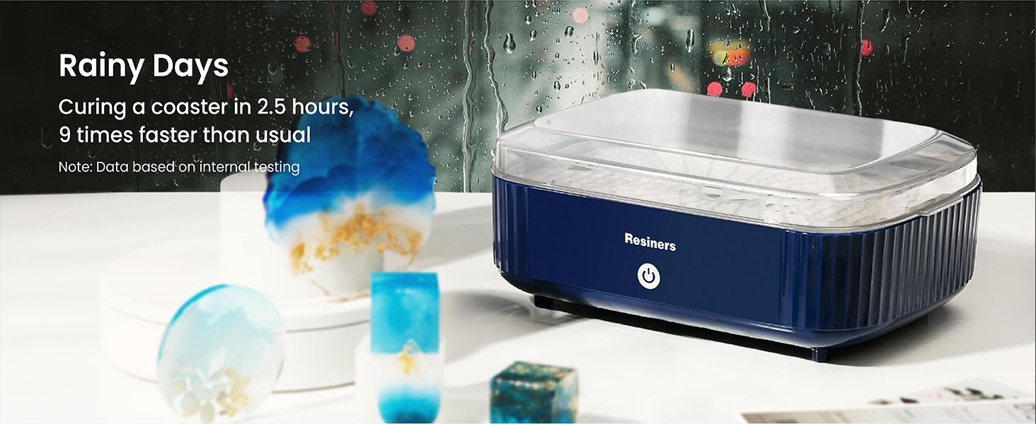 Resiners Resin Curing Machine with Larger Tray for Resin