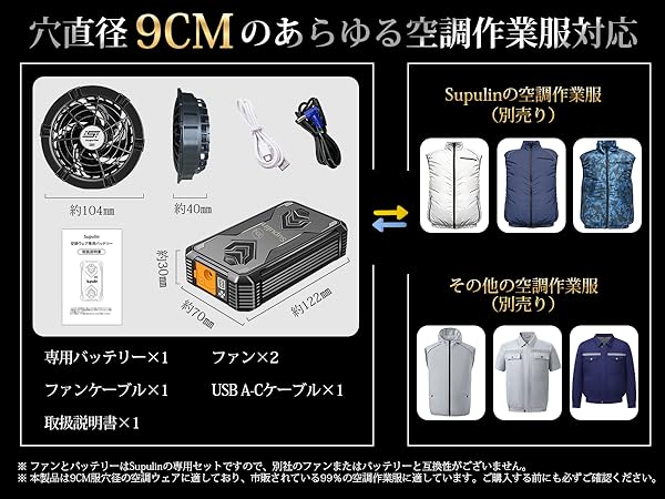 【新品未使用】Supulin ファンバッテリーセット 30V Amazon.co.jp: Supulin【2025暴風登場/30V超高出力】空調作業