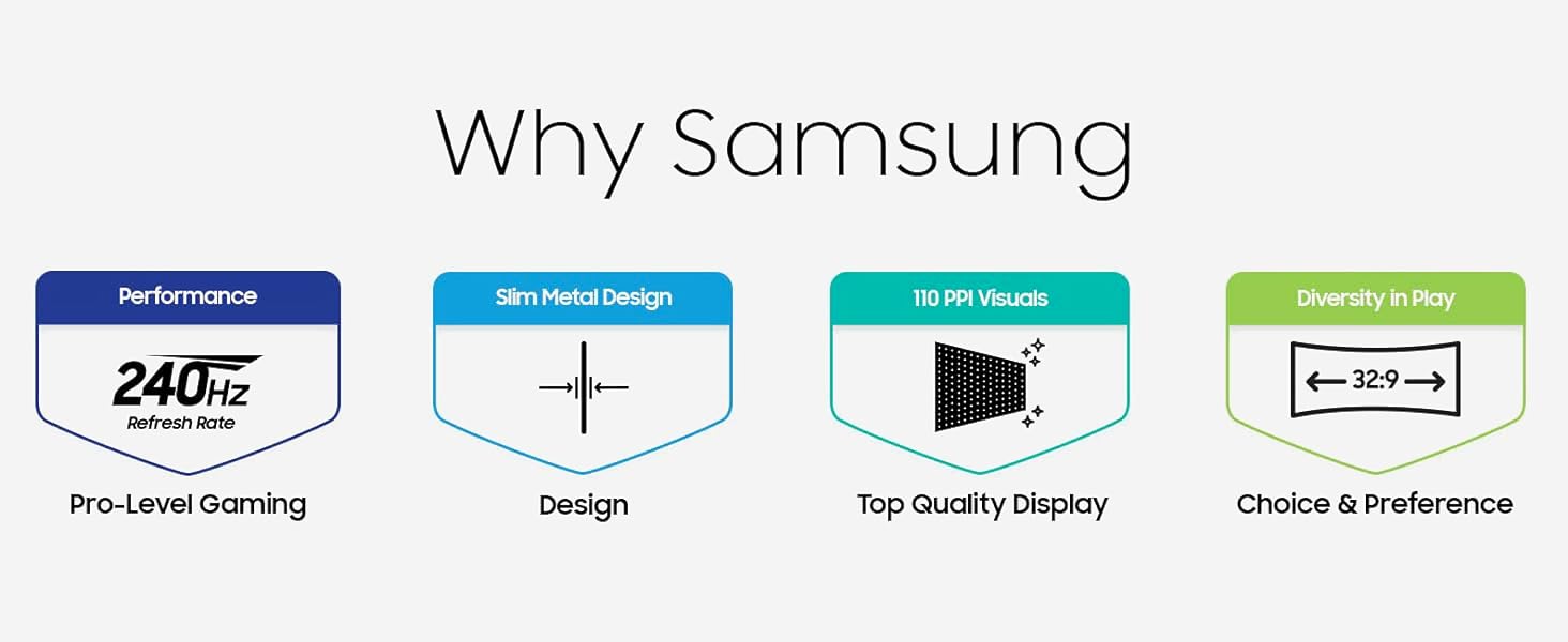 Samsung 49 inch Odyssey OLED G93SC Curved Gaming Monitor