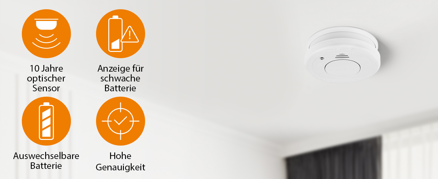 Smartwares Rauchmelder 10.044.62 - Seine Stärken
