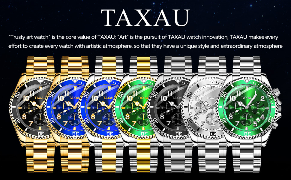 men's waterproof wrist watch analog quartz movement choronograph wrist watch