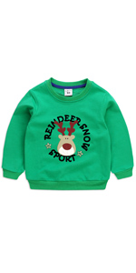 Kinder grüner Pullover