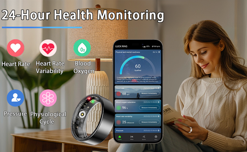 جهاز تتبع صحة الحلقة الذكية