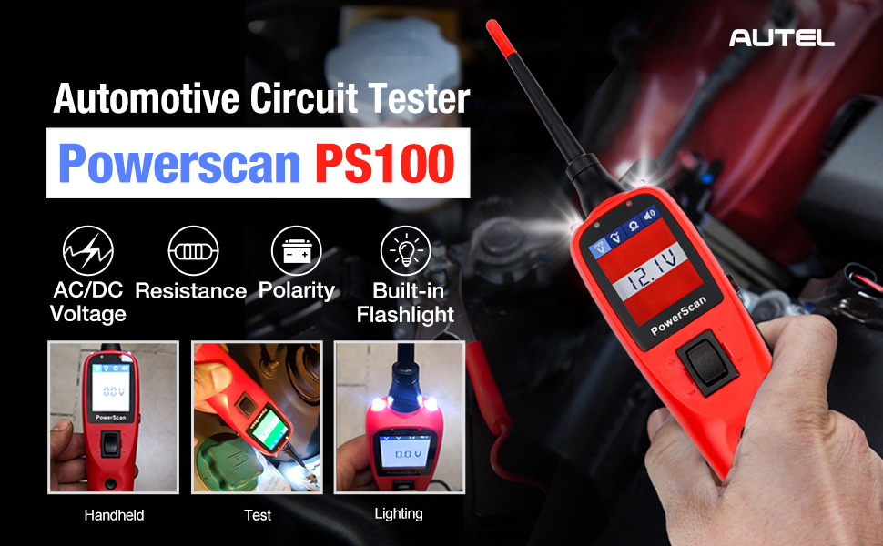 Autel PowerScan Circuit Tester 2024, 12V 24V Automotive Power Circuit ...