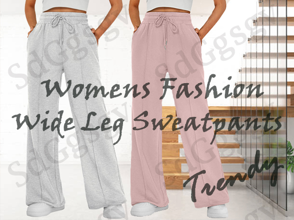 【BAON】Silin curve stitch wide training jogger pants Amazon.com: tobchonp Wide Leg Pants Women Summer Drawstring