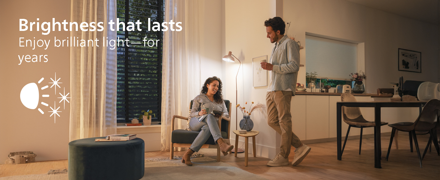 Enjoy brilliant light for years