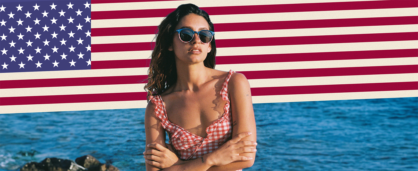 SOJOS Small Round Classic Polarized Sunglasses for Women Men Vintage Style UV400 Lens SJ2113