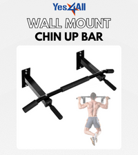 Heavy Duty Wall Mounted Pull Up Bar – Multi-Grip Ceiling Strength/ Joist Mount/ Chin-Up Bar