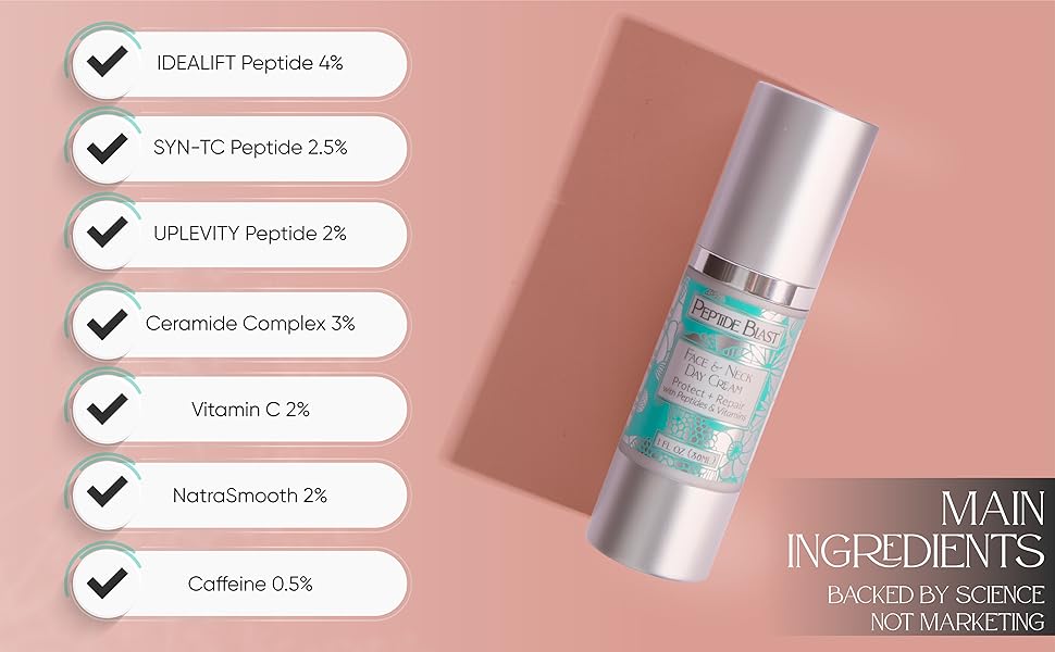Main ingredients backed by science, not marketing.
