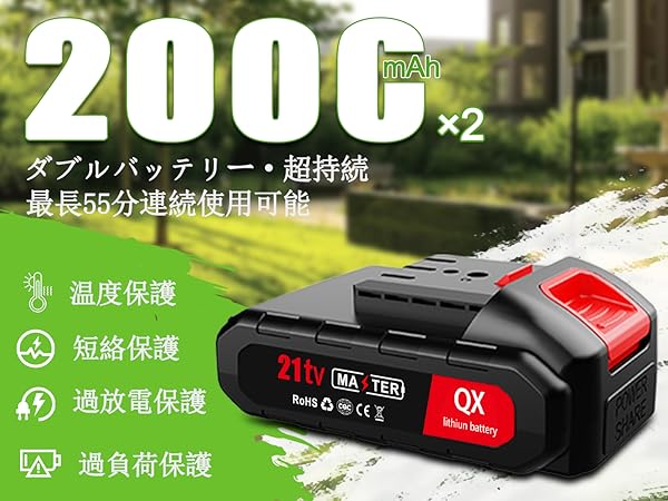 草刈り機 充電式草刈り機1880W高出力 21V 2*2000mAh大容量 強 Amazon.co.jp: 草刈り機 充電式草刈り機 1880W高出力 21V 2
