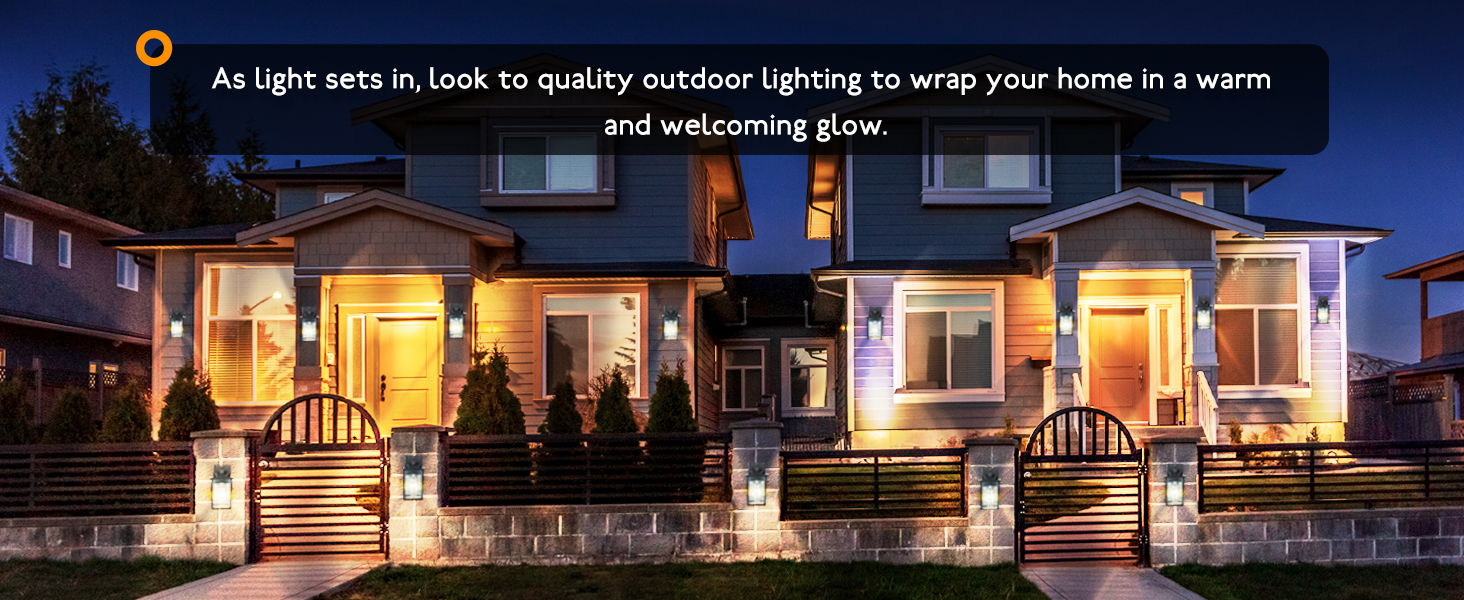 black outdoor light fixture