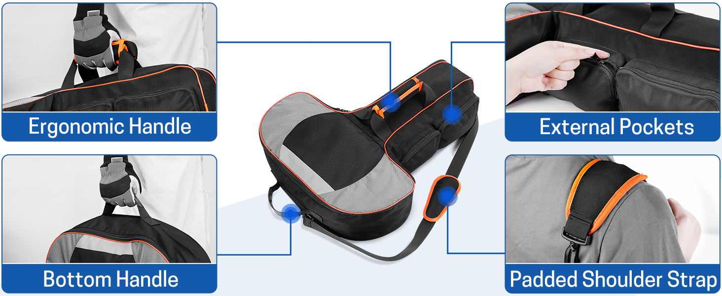 VISEMAN Crossbow Case, Soft Crossbow Carry Bag with