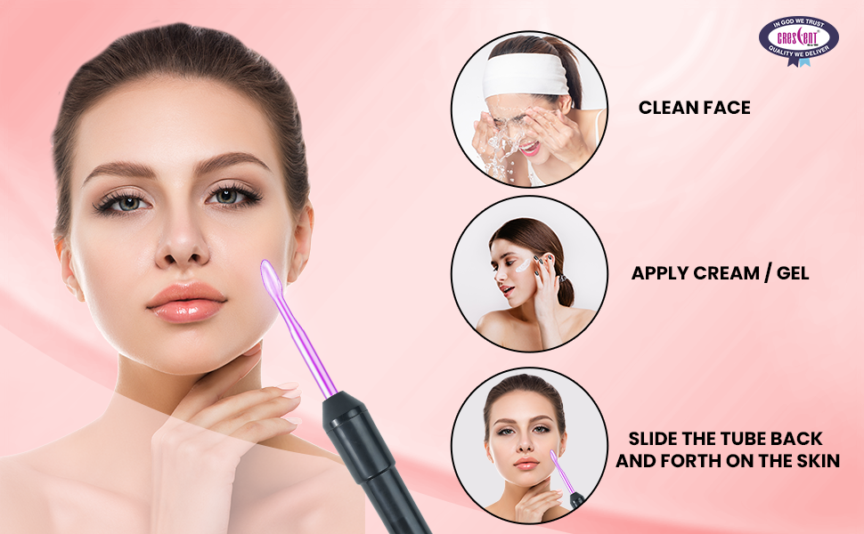 Crescent High Frequency Ozone Treatment for Acne Treatment AntiAging